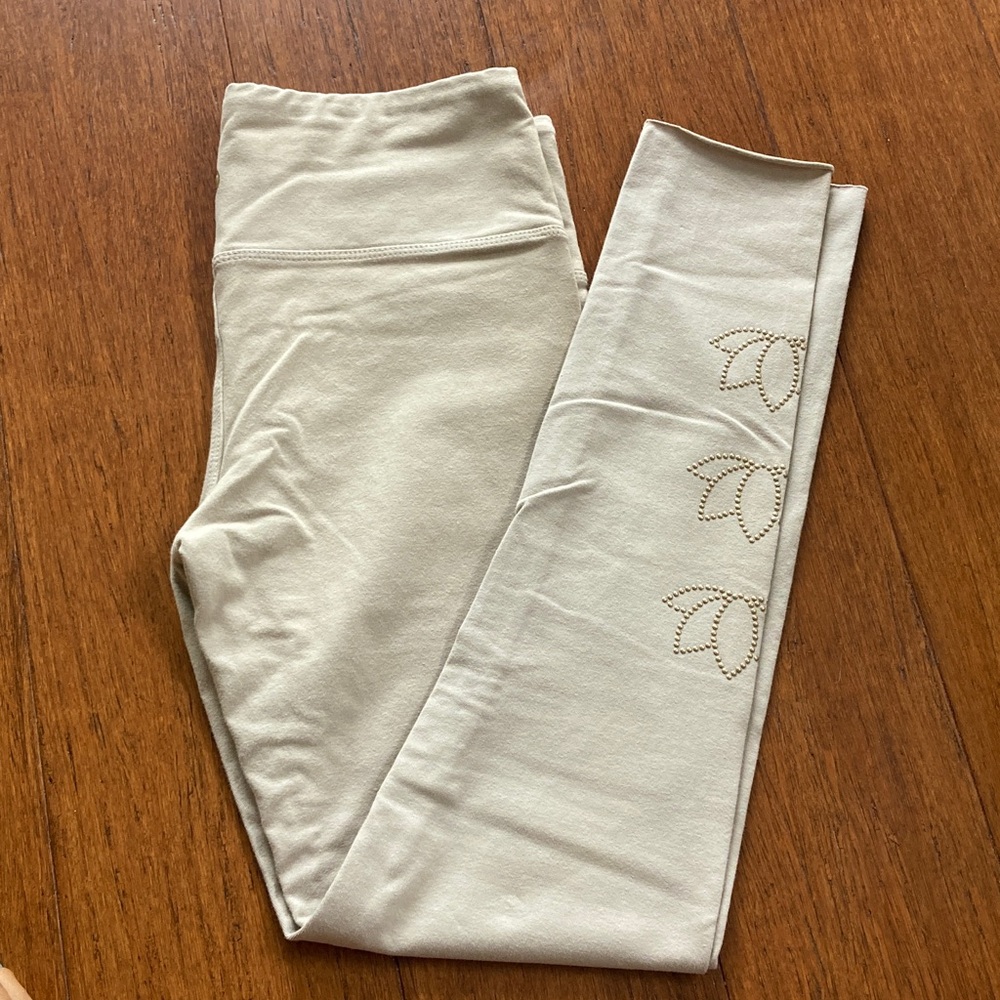 Lily Lotus cotton mid-rise leggings sz M